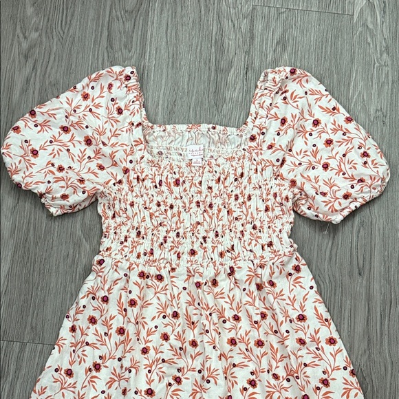 Isabel Maternity by Ingrid & Isabel Red Floral Mini Dress Size S - Picture 3 of 8